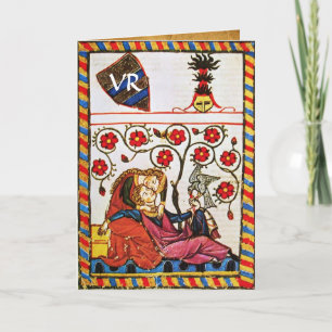 CARTES POUR FÊTES ANNUELLES ETERNAL LOVE VALENTINE'S DAY PARCHMENT MONOGRAM