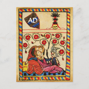 CARTES POUR FÊTES ANNUELLES ETERNAL LOVE VALENTINE'S DAY PARCHMENT MONOGRAM