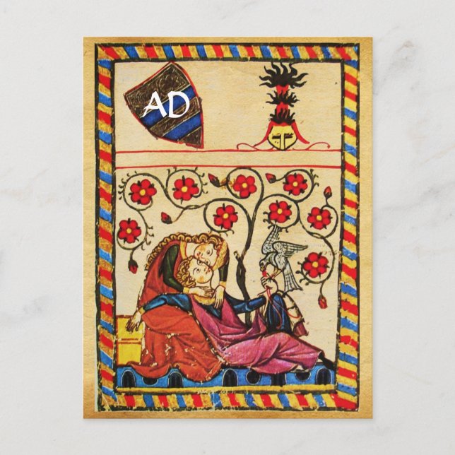 CARTES POUR FÊTES ANNUELLES ETERNAL LOVE VALENTINE'S DAY PARCHMENT MONOGRAM (Devant)