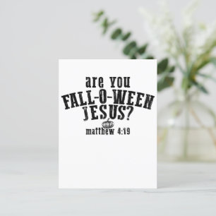Cartes Pour Fêtes Annuelles Êtes-vous Fall-O-Ween Jésus-Christ Noël Halloween