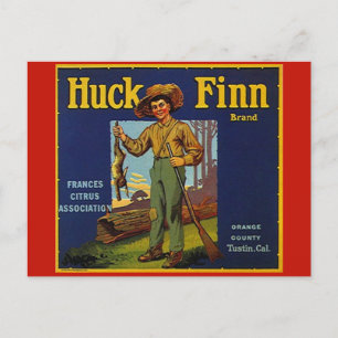 Cartes Pour Fêtes Annuelles Étiquette vintage de fruit de CA de Comté d'Orange