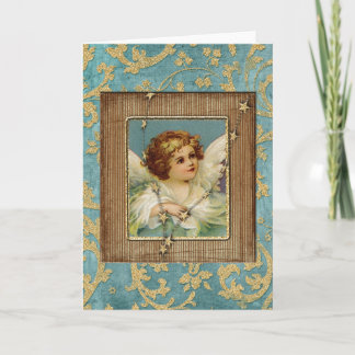 Cartes Pour Fêtes Annuelles Étoile d'ange bonnes fêtes