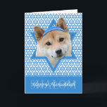 Cartes Pour Fêtes Annuelles Étoile de David de Hanoukka - Shiba Inu<br><div class="desc">Ce qui pourrait faire dire Hanoukka heureux plus d'amusement qu'ayant ce chien de Shiba Inu porter un Yamaka entouré par l'étoile de David. Cette conception lunatique de vacances sera sûre d'enchanter vos amis et famille aussi bien que d'autres amoureux des animaux. Cette conception est disponible dans plus de 100 Races...</div>