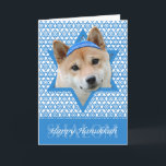 Cartes Pour Fêtes Annuelles Étoile de David de Hanoukka - Shiba Inu<br><div class="desc">Ce qui pourrait faire dire Hanoukka heureux plus d'amusement qu'ayant ce chien de Shiba Inu porter un Yamaka entouré par l'étoile de David. Cette conception lunatique de vacances sera sûre d'enchanter vos amis et famille aussi bien que d'autres amoureux des animaux. Cette conception est disponible dans plus de 100 Races...</div>