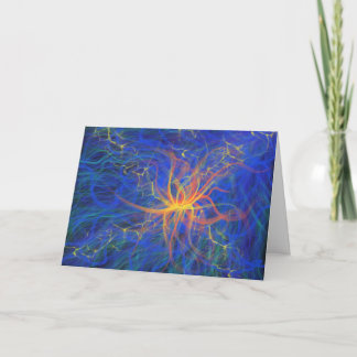 Cartes Pour Fêtes Annuelles Étoile de feu de Noël Art chrétien et verset bibli