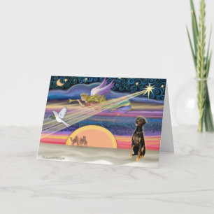 Cartes Pour Fêtes Annuelles Étoile de Noël - Doberman (naturel)