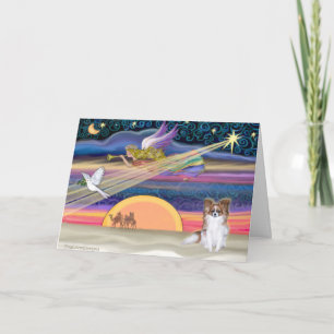 Cartes Pour Fêtes Annuelles Etoile de Noël - Papillon (sable rouge) -