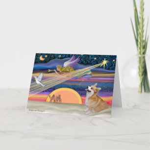 Cartes Pour Fêtes Annuelles Étoile de Noël - Welsh Corgi #7B