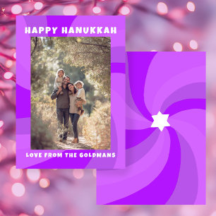 Cartes Pour Fêtes Annuelles Etoile de tournesol moderne de David HAPPY HANOUKK