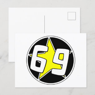 Cartes Pour Fêtes Annuelles Étoile jaune 69