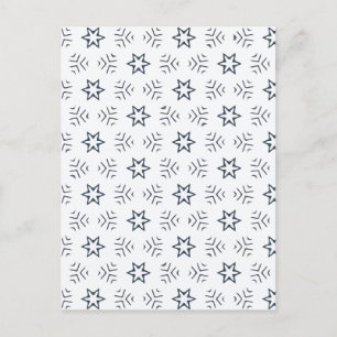 Cartes Pour Fêtes Annuelles Étoile minimale et neige abstraite