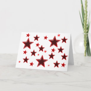 Cartes Pour Fêtes Annuelles Étoile rouge