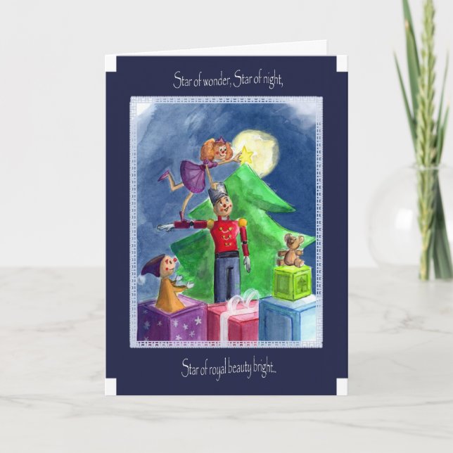 Cartes Pour Fêtes Annuelles Étoile si lumineuse (Devant)