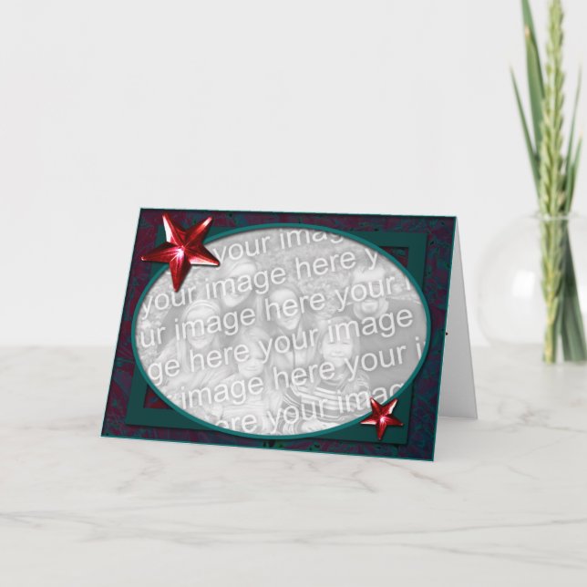 Cartes Pour Fêtes Annuelles Étoiles (Devant)