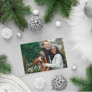 Cartes Pour Fêtes Annuelles Étoiles blanches superposer Joyeux Noël Photo