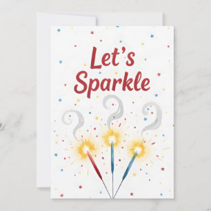 Cartes Pour Fêtes Annuelles Étoiles patriotiques Allumons les USA Indépendance