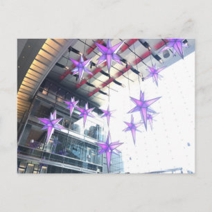 Cartes Pour Fêtes Annuelles Étoiles violettes Noël à Columbus Circle New York