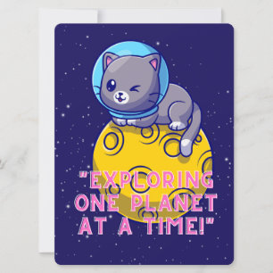CARTES POUR FÊTES ANNUELLES ÉTRANGER, UNIVERS, FUSÉE, PLANÈTE ET ASTRONAUTES