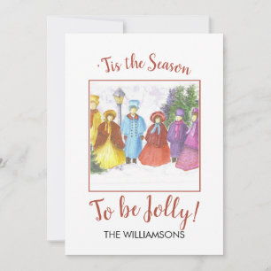 Cartes Pour Fêtes Annuelles Être Jolly Carolers de Noël