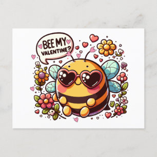 Cartes Pour Fêtes Annuelles Être ma Saint-Valentin ? - Charmante abeille pour 