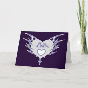 Cartes Pour Fêtes Annuelles être ma valentine : coeur tribal