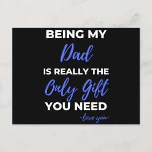 Cartes Pour Fêtes Annuelles Être mon papa est vraiment le seul cadeau