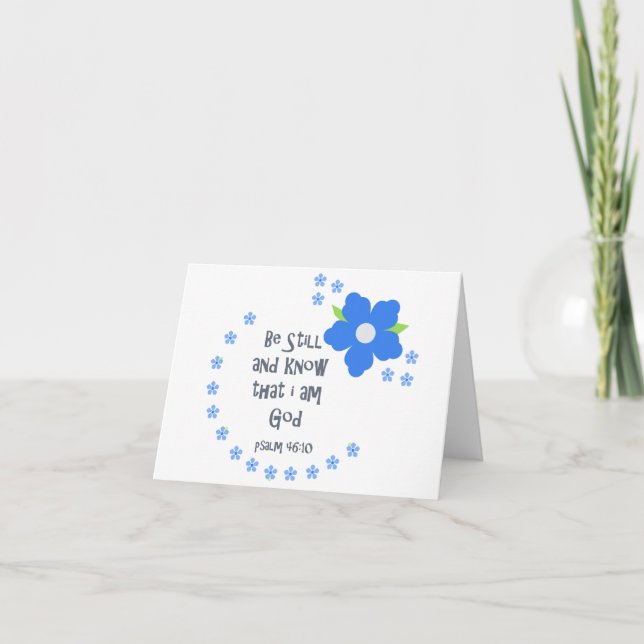 Cartes Pour Fêtes Annuelles Être Toujours Et Connaître La Biblique (Devant)