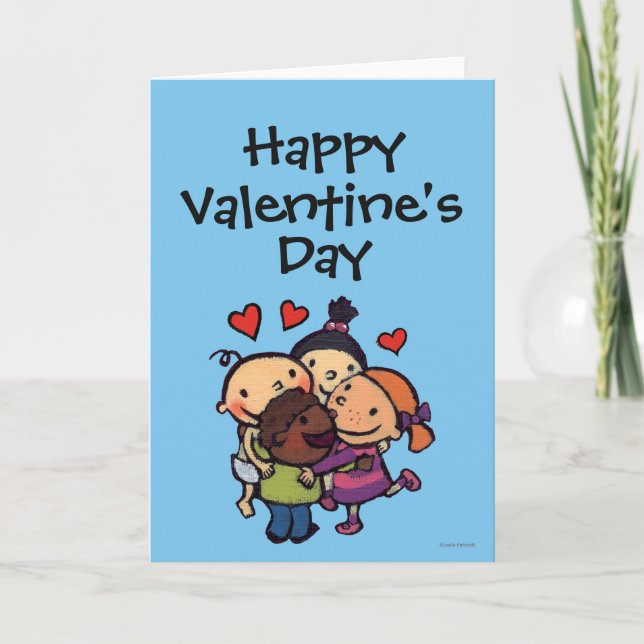 Cartes Pour Fêtes Annuelles Étreinte de groupe de Leslie Patricelli avec des (Devant)