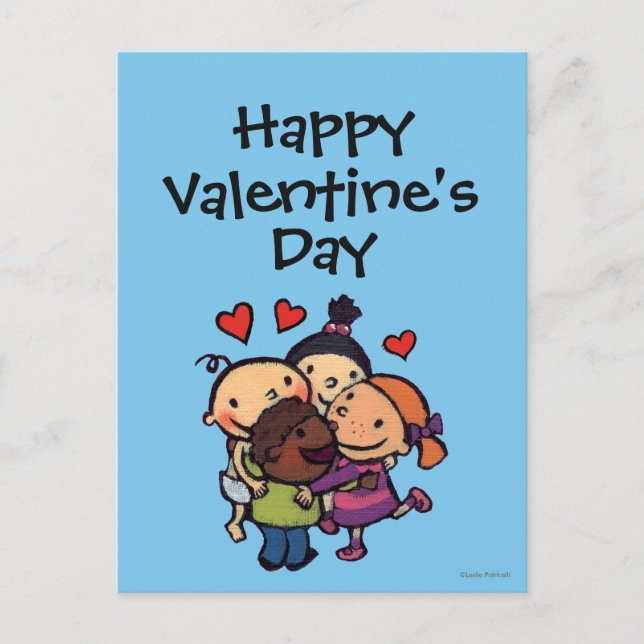 Cartes Pour Fêtes Annuelles Étreinte de groupe de Leslie Patricelli avec des (Devant)