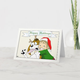 Cartes Pour Fêtes Annuelles Étreintes de vacances