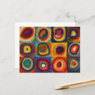 Cartes Pour Fêtes Annuelles Étude de couleur par Wassily Kandinsky