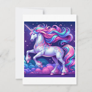 Cartes Pour Fêtes Annuelles Étude Unicorn G - Imaginaire AI