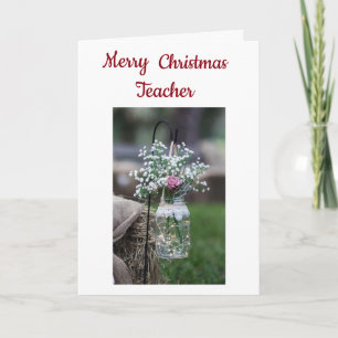 CARTES POUR FÊTES ANNUELLES ÉTUDIANT PLUS ÂGÉ À DONNER ***ENSEIGNANT** À NOËL