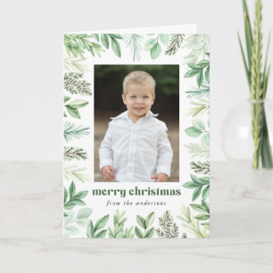Cartes Pour Fêtes Annuelles Eucalyptus et 2 photos À feuillage persistant