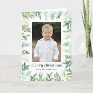 Cartes Pour Fêtes Annuelles Eucalyptus et 2 photos À feuillage persistant