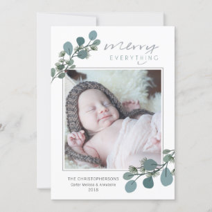 Cartes Pour Fêtes Annuelles Eucalyptus et Pine Joyeux tout Photo