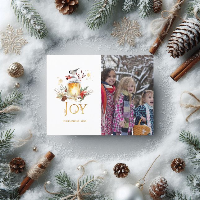 Cartes Pour Fêtes Annuelles Evergreen - Paysage boisé hivernal de Noël (Evergreen - Wintertide Woodland Christmas Photo Holiday Postcard)