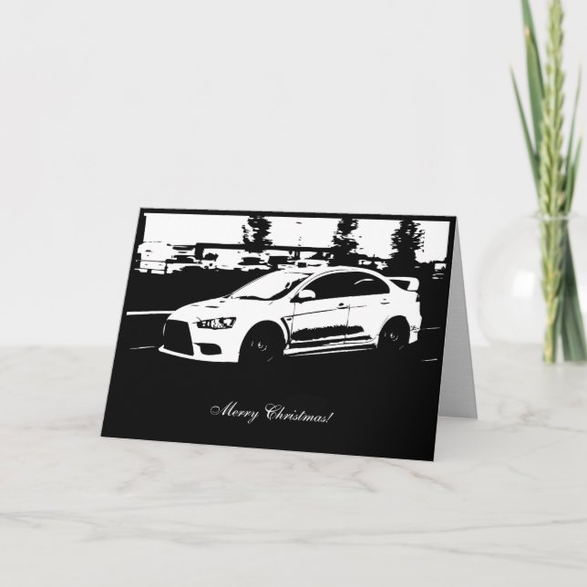 Cartes Pour Fêtes Annuelles EVO X Rolling Shot (Devant)