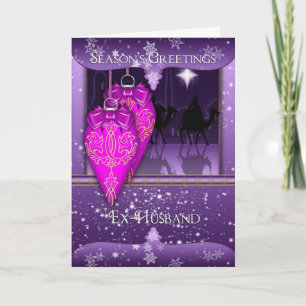 Cartes Pour Fêtes Annuelles ex-mari, trois sages Bonnes Fêtes