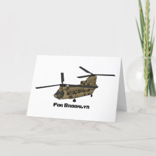 Cartes Pour Fêtes Annuelles Exemple d'hélicoptère militaire Chinook