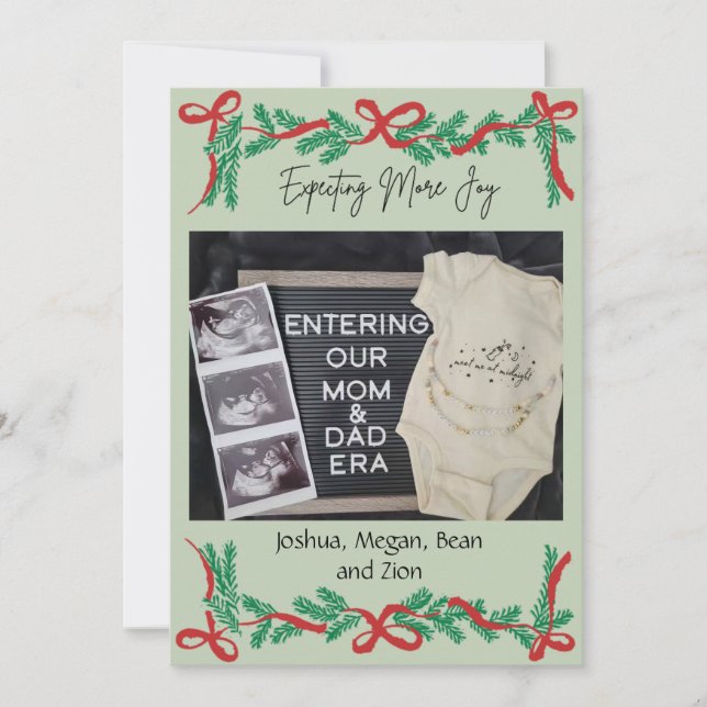 Cartes Pour Fêtes Annuelles Expecting More Joy Holiday Card (Devant)