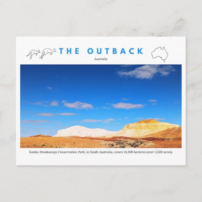 Cartes Pour Fêtes Annuelles Explorer l'Australie (Devant)