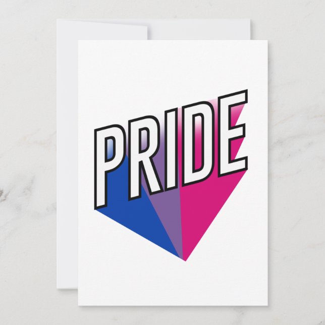 Cartes Pour Fêtes Annuelles Explosion de la fierté bisexuelle (Devant)