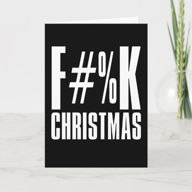 Cartes Pour Fêtes Annuelles F#%K Noël (Devant)