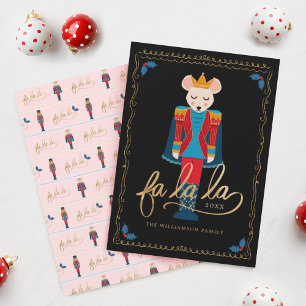 Cartes Pour Fêtes Annuelles Fa La Christmas Nutcracker Souris King