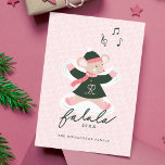 Cartes Pour Fêtes Annuelles Fa La La Fun Cute Woodland Winter Mouse Snow Angel<br><div class="desc">Célébrez la saison des fêtes magiques et festives avec notre carte d'ange d'animal de la neige sur bois. Le design de notre design typographique "Fa La" avec une souris amusante faisant des anges de neige dans la neige. Customisé avec votre premier monogramme placé sur la chemise de l'orignal et votre...</div>