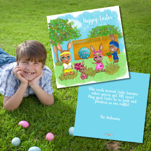 Cartes Pour Fêtes Annuelles Fabuleux Drôle Easter Bunny Crew Salutation