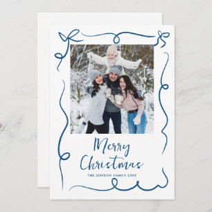 Cartes Pour Fêtes Annuelles Fâcheuse main dessinée Scribble Retro Photo de Noë