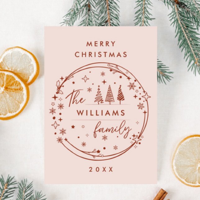 Cartes Pour Fêtes Annuelles Fâcheux Noël Whimsical à la main tiré (Créateur téléchargé)