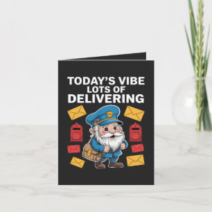 Cartes Pour Fêtes Annuelles Facteur Gnomes Courrier